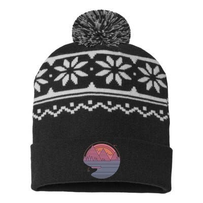 The Mountains Are Calling USA-Made Snowflake Beanie