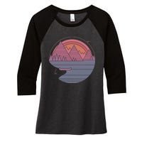 The Mountains Are Calling Women's Tri-Blend 3/4-Sleeve Raglan Shirt