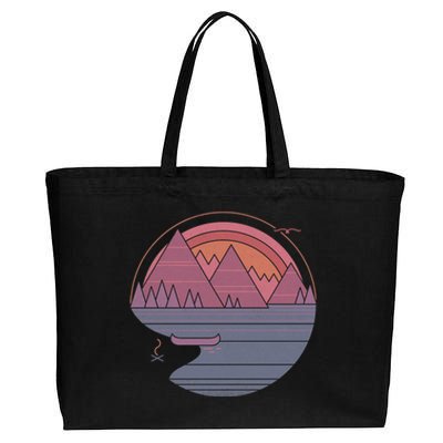 The Mountains Are Calling Cotton Canvas Jumbo Tote