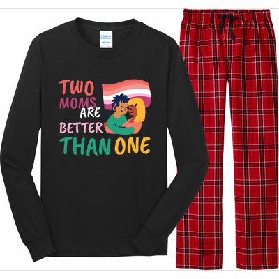 Two Moms Are Better Than One Lgbt Lesbian Couple Pride Month Gift Long Sleeve Pajama Set