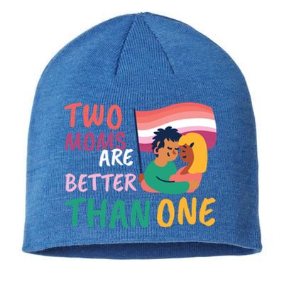 Two Moms Are Better Than One Lgbt Lesbian Couple Pride Month Gift Sustainable Beanie