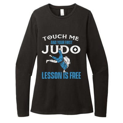 Touch Me And Your First Judo Lesson Is Free Judoka Judoist Womens CVC Long Sleeve Shirt