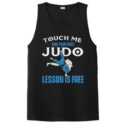 Touch Me And Your First Judo Lesson Is Free Judoka Judoist PosiCharge Competitor Tank