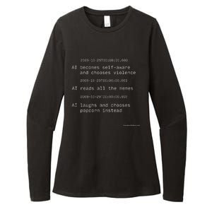 The Moment Artificial Intelligence Becomes Selfaware Womens CVC Long Sleeve Shirt