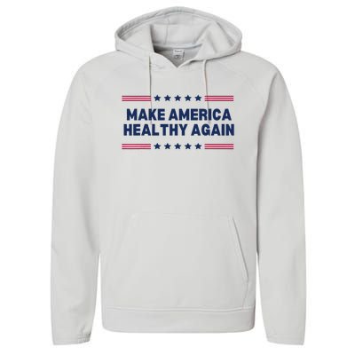 Trump Make America Healthy Again Performance Fleece Hoodie