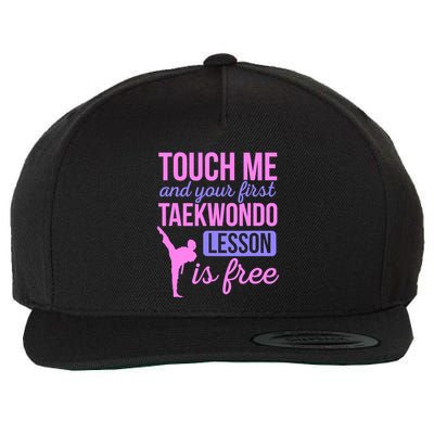 Touch Me And Your First Taekwondo Lesson Is Free Martial Art Wool Snapback Cap