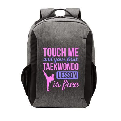 Touch Me And Your First Taekwondo Lesson Is Free Martial Art Vector Backpack