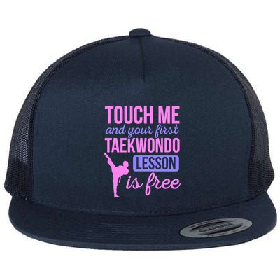 Touch Me And Your First Taekwondo Lesson Is Free Martial Art Flatbill Hat