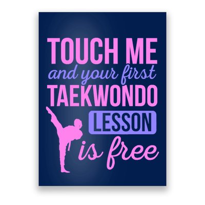 Touch Me And Your First Taekwondo Lesson Is Free Martial Art Poster