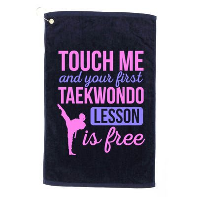 Touch Me And Your First Taekwondo Lesson Is Free Martial Art Golf Towel