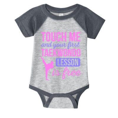 Touch Me And Your First Taekwondo Lesson Is Free Martial Art Infant Baby Jersey Bodysuit