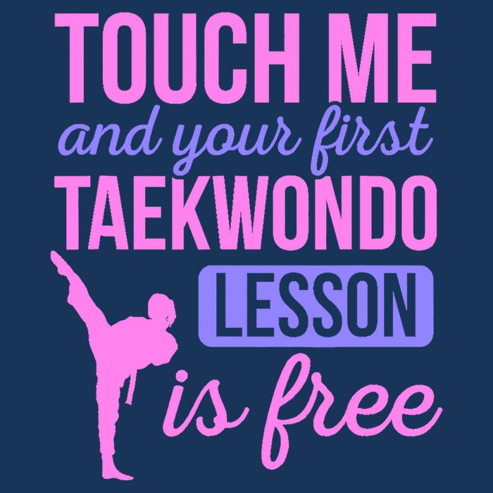 Touch Me And Your First Taekwondo Lesson Is Free Martial Art Short Acrylic Beanie