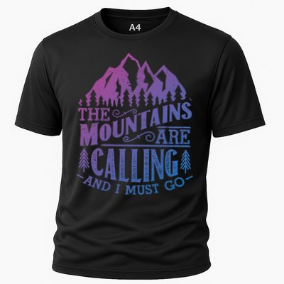 The Mountains Are Calling And I Must Go Vintage Cute Gift Performance Shirt