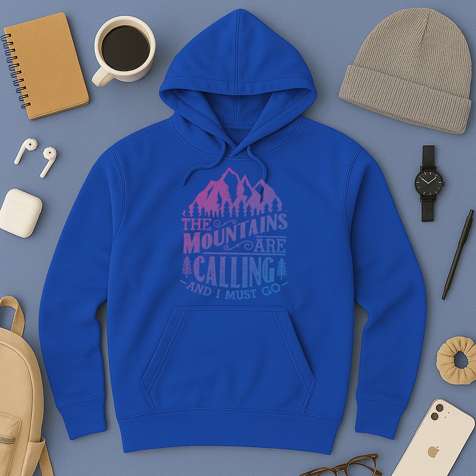 The Mountains Are Calling And I Must Go Vintage Cute Gift Hoodie