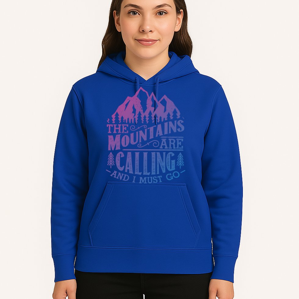 The Mountains Are Calling And I Must Go Vintage Cute Gift Hoodie