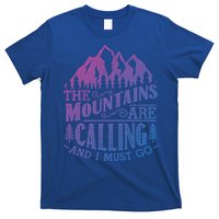 The Mountains Are Calling And I Must Go Vintage Cute Gift T-Shirt