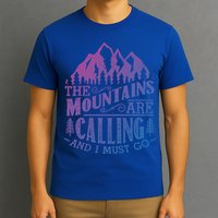 The Mountains Are Calling And I Must Go Vintage Cute Gift T-Shirt