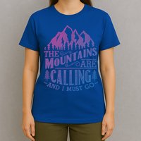The Mountains Are Calling And I Must Go Vintage Cute Gift T-Shirt