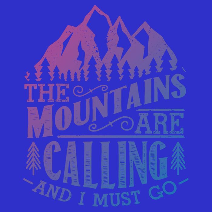 The Mountains Are Calling And I Must Go Vintage Cute Gift Visor