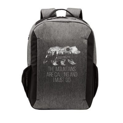 The Mountains Are Calling And I Must Go Camping Gift Vector Backpack