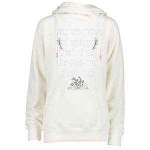 Tell Me A Time In History When It Was Good Guys Banning Book Womens Funnel Neck Pullover Hood