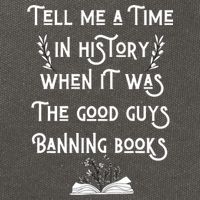 Tell Me A Time In History When It Was Good Guys Banning Book Cotton Canvas Backpack
