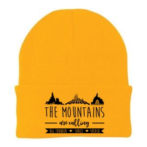 The Mountains Are Calling Big Thunder Space Splash Knit Cap Winter Beanie