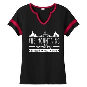 The Mountains Are Calling Big Thunder Space Splash Ladies Halftime Notch Neck Tee