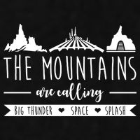 The Mountains Are Calling Big Thunder Space Splash Ladies PosiCharge Tri-Blend Wicking Tank