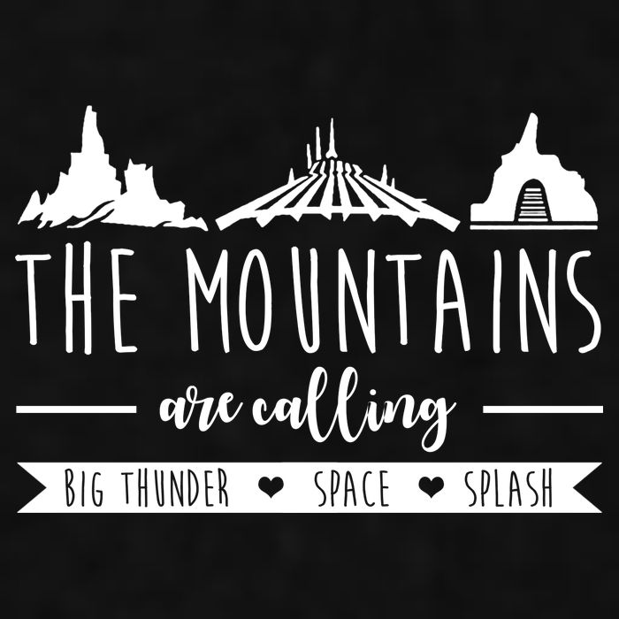The Mountains Are Calling Big Thunder Space Splash Ladies PosiCharge Tri-Blend Wicking Tank