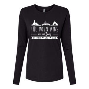 The Mountains Are Calling Big Thunder Space Splash Womens Cotton Relaxed Long Sleeve T-Shirt