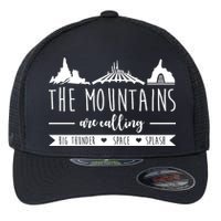 The Mountains Are Calling Big Thunder Space Splash Flexfit Unipanel Trucker Cap