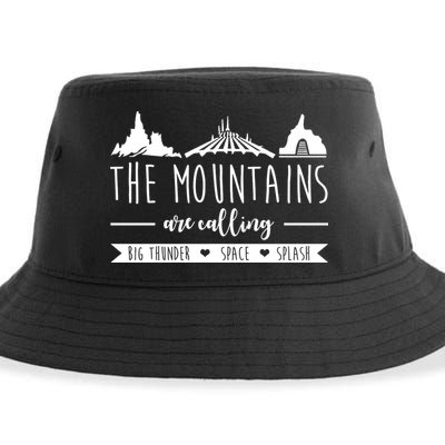 The Mountains Are Calling Big Thunder Space Splash Sustainable Bucket Hat