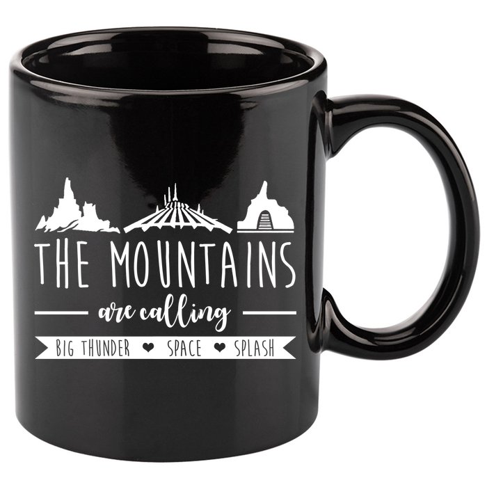 The Mountains Are Calling Big Thunder Space Splash 11oz C Handle Ceramic Mug
