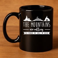 The Mountains Are Calling Big Thunder Space Splash 11oz C Handle Ceramic Mug