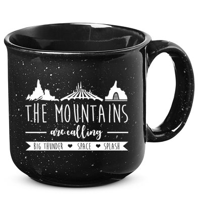 The Mountains Are Calling Big Thunder Space Splash 15oz Campfire Ceramic Mug