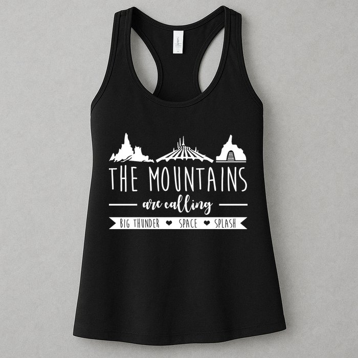 The Mountains Are Calling Big Thunder Space Splash Womens Tank Top
