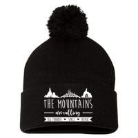 The Mountains Are Calling Big Thunder Space Splash Pom Pom 12in Knit Beanie