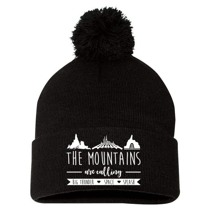 The Mountains Are Calling Big Thunder Space Splash Pom Pom 12in Knit Beanie