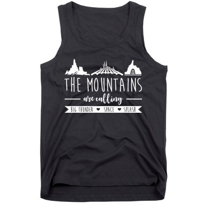 The Mountains Are Calling Big Thunder Space Splash Tank Top