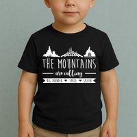 The Mountains Are Calling Big Thunder Space Splash Toddler T-Shirt