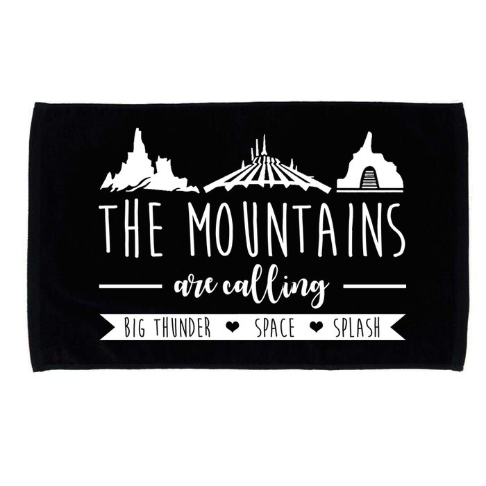 The Mountains Are Calling Big Thunder Space Splash Microfiber Hand Towel