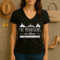 The Mountains Are Calling Big Thunder Space Splash Women's V-Neck T-Shirt