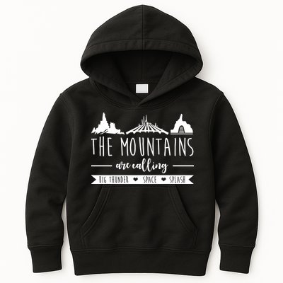 The Mountains Are Calling Big Thunder Space Splash Kids Hoodie