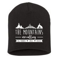 The Mountains Are Calling Big Thunder Space Splash Short Acrylic Beanie