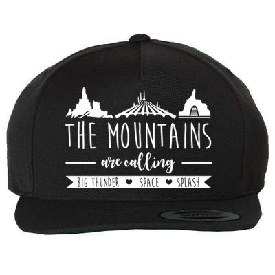 The Mountains Are Calling Big Thunder Space Splash Wool Snapback Cap
