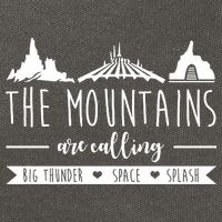 The Mountains Are Calling Big Thunder Space Splash Cotton Canvas Backpack