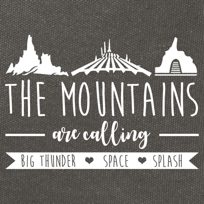 The Mountains Are Calling Big Thunder Space Splash Cotton Canvas Backpack