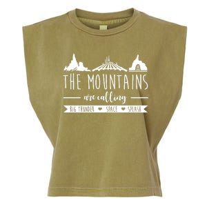 The Mountains Are Calling Big Thunder Space Splash Garment-Dyed Women's Muscle Tee