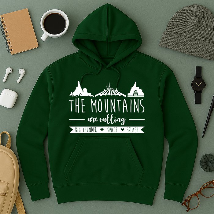The Mountains Are Calling Big Thunder Space Splash Hoodie